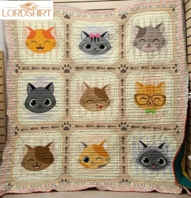 I Love My Cats 3D Customized Quilt Blanket