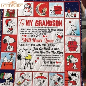 I Want You To Believe Snoopy 3D Customized Quilt Blanket