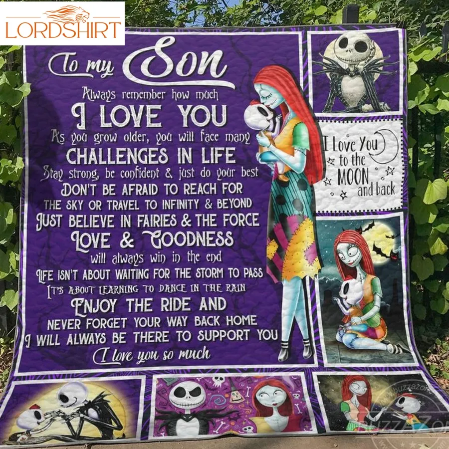 I Will Always Be There To Support You Son The Nightmare Before Christmas 3D Quilt Blanket