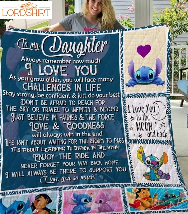 I Will Always Be There To Support You Stitch 3D Quilt Blanket