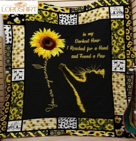 In My Darkest Hour Cat 3D Customized Quilt Blanket