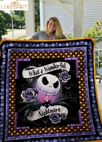 Jack Skellington Quilt Blanket 01339