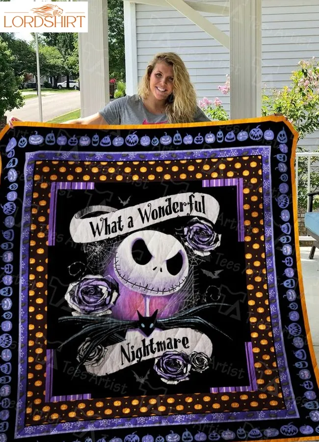 Jack Skellington Quilt Blanket 01339