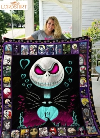 Jack Skellington The Nightmare Before Christmas Quilt Blanket Pumpkin King