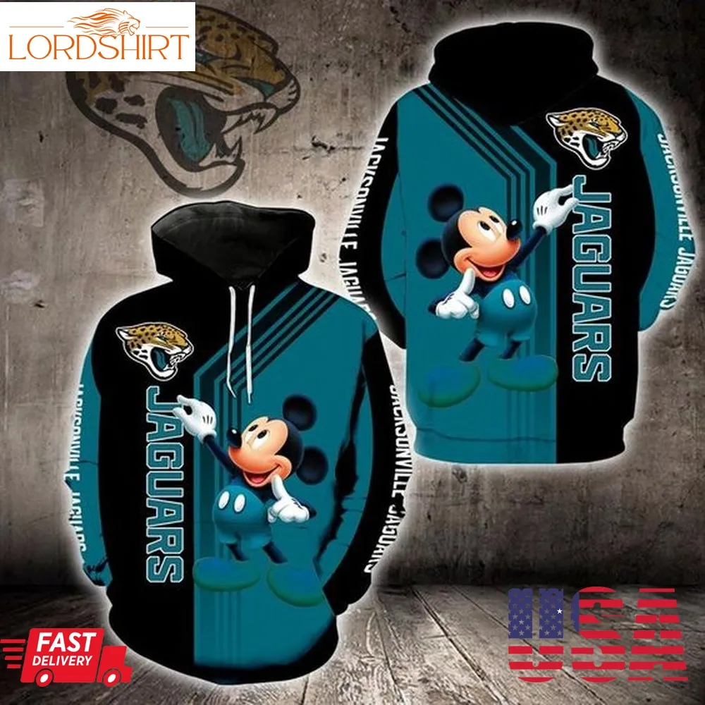 Jacksonville Jaguars Mickey Mouse 3D Hoodie