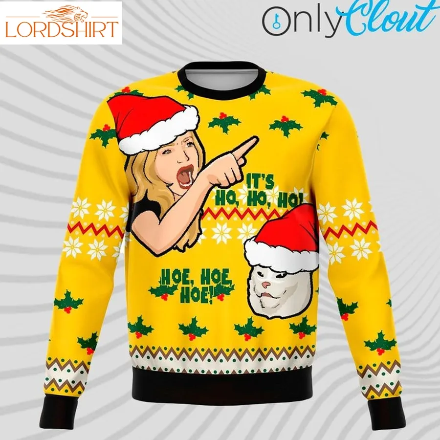 Karen Vs Mean Cat Funny Meme Ugly Christmas Sweater, Ugly Sweater, Christmas Sweaters, Hoodie, Sweater