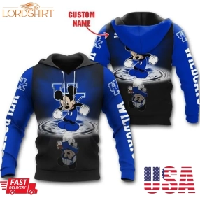 Kentucky Wildcats Mickey Custom Name Shirt, Hoodie, Sweatshirt