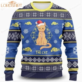 Kyo The Cat Ugly Christmas Sweater, All Over Print Sweatshirt