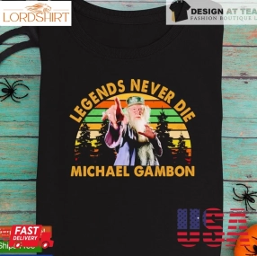 Legends Never Die Michael Gambon Retro Shirt Shirt