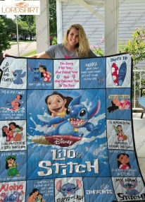 Lilo &Ampamp Stitch Quilt Blanket For Fans Ver 17