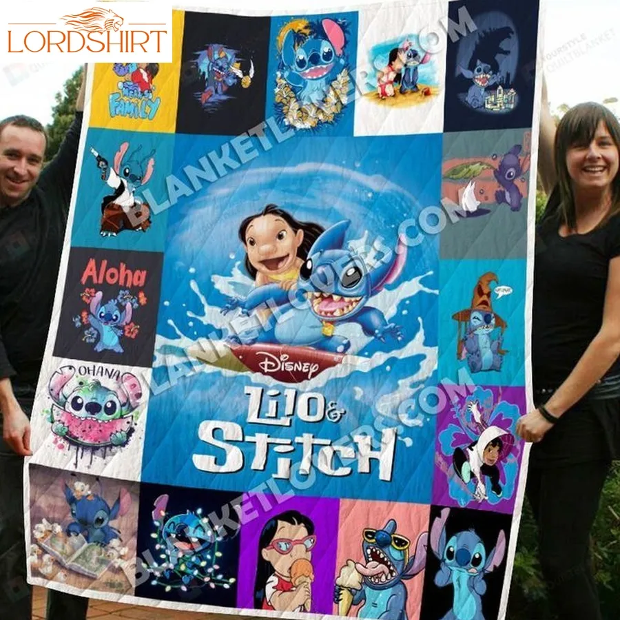 Lilo And Stitch 1 Quilt Blanket