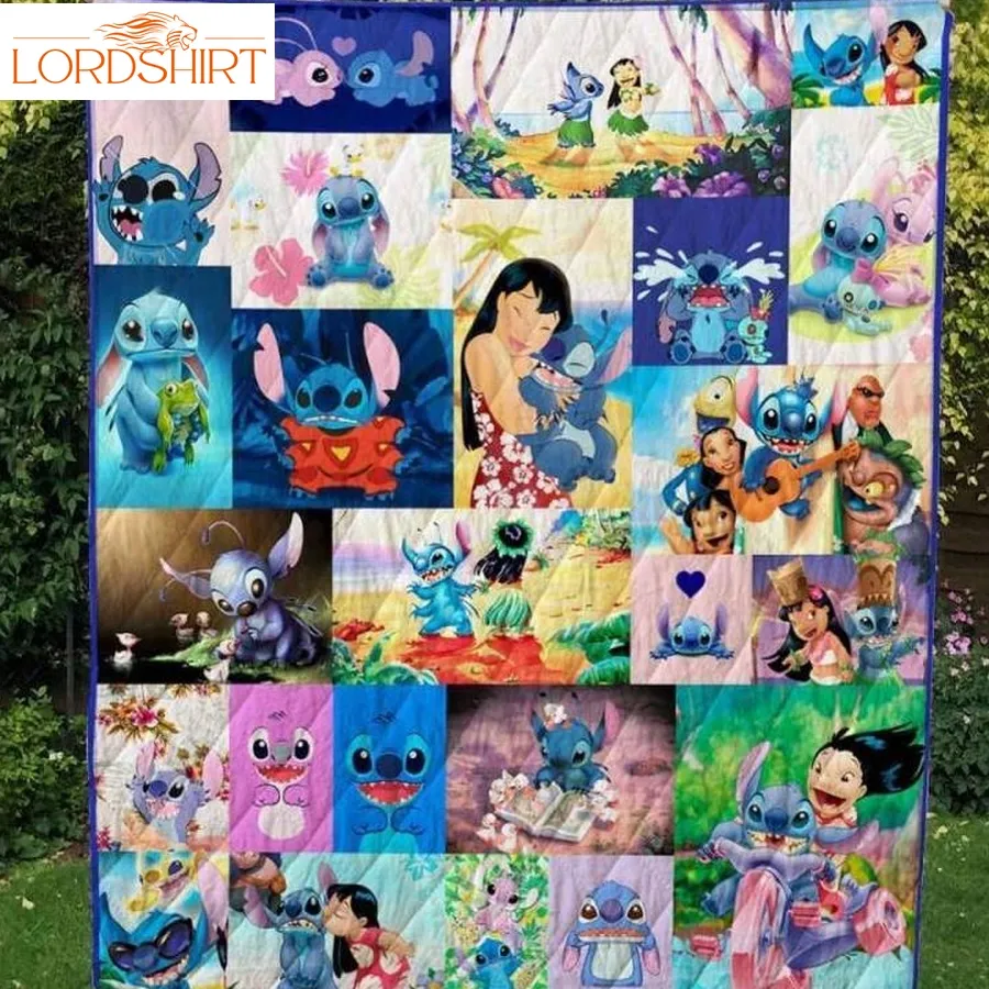 Lilo And Stitchcustomize Quilt Blanket