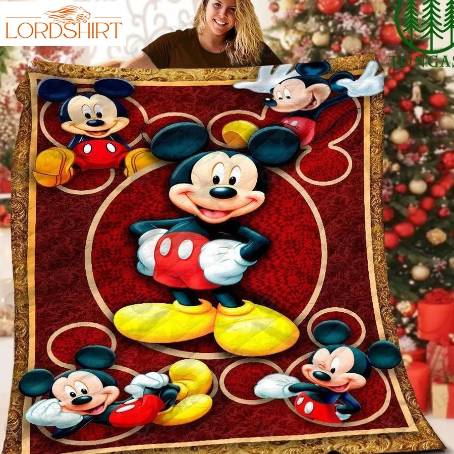 Limited Edition Lovely Mickey Quilt Blanket