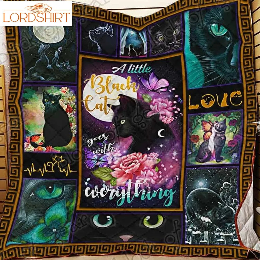 Love Of Black Cats 3D Quilt Blanket