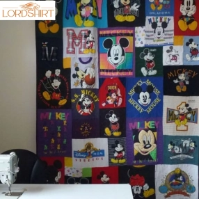 Lovely Mickey Fabric 3D Customized Quilt Blanket