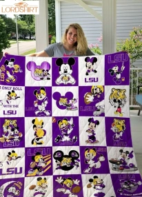 Lsu + Mickey Quilt Blanket