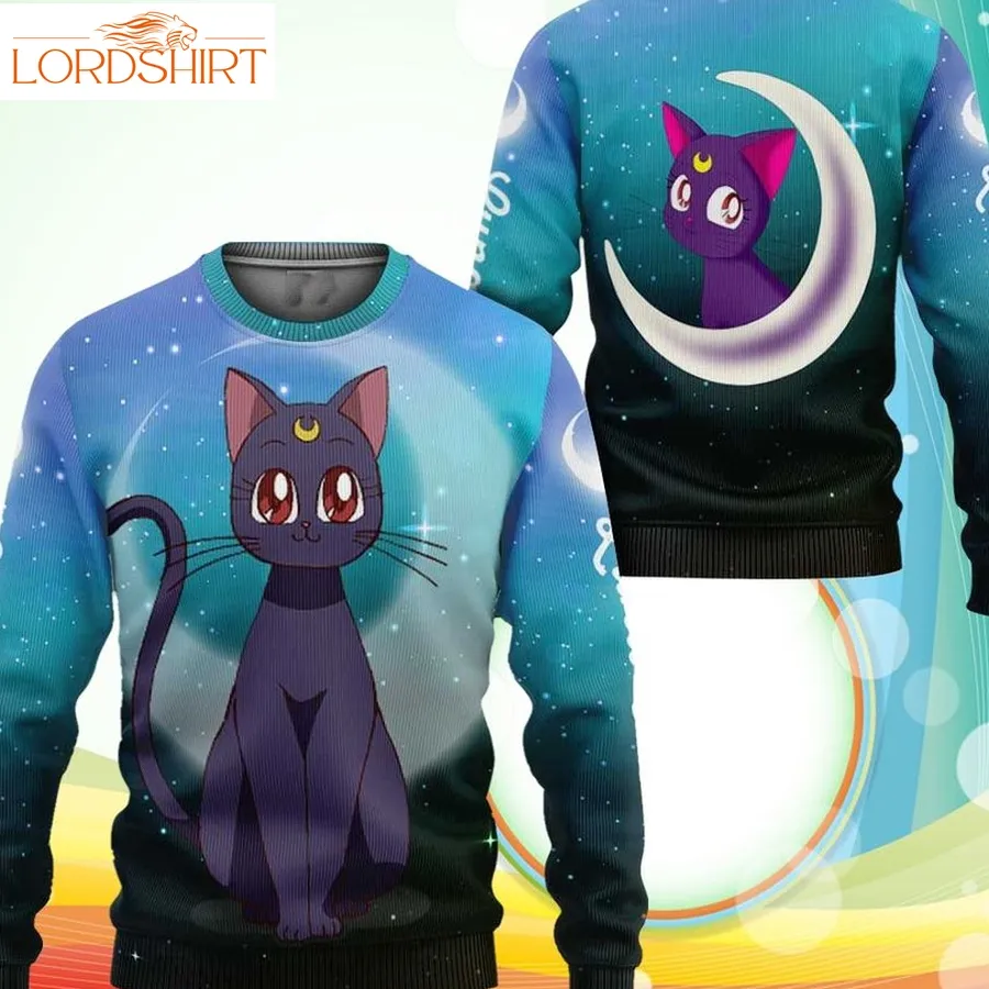 Luna Cat Sweatshirt Sailor Moon Anime Sweater