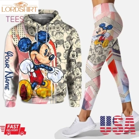 Luxury Personalized Mickey Mouse Hoodie Leggings 3D Set All Over Print