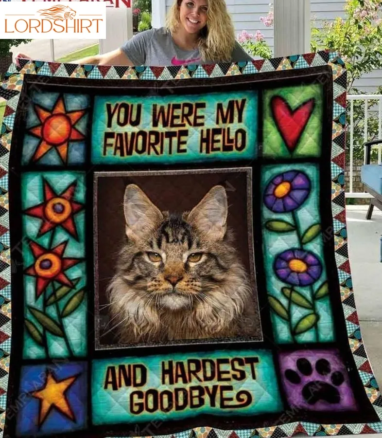 Maine Coon Cat 3D Customized Quilt