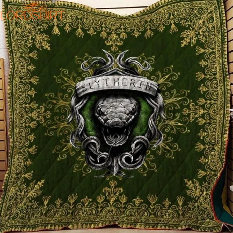 Mandala The Slytherin Snake Harry Potter 3D Customized Quilt Blanket