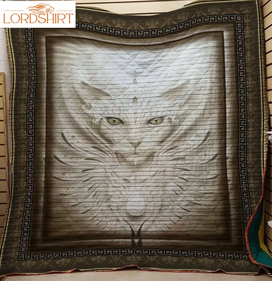 Manx Cat 3D Customized Quilt Blanket