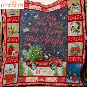 May Your Days Be Merry And Bright Vv_ Snoopy 3D Quilt Blanket