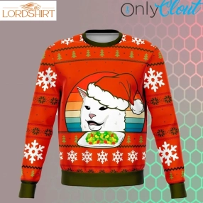 Mean Cat Dank Ugly Christmas Sweater Ugly Sweater Christmas Sweaters