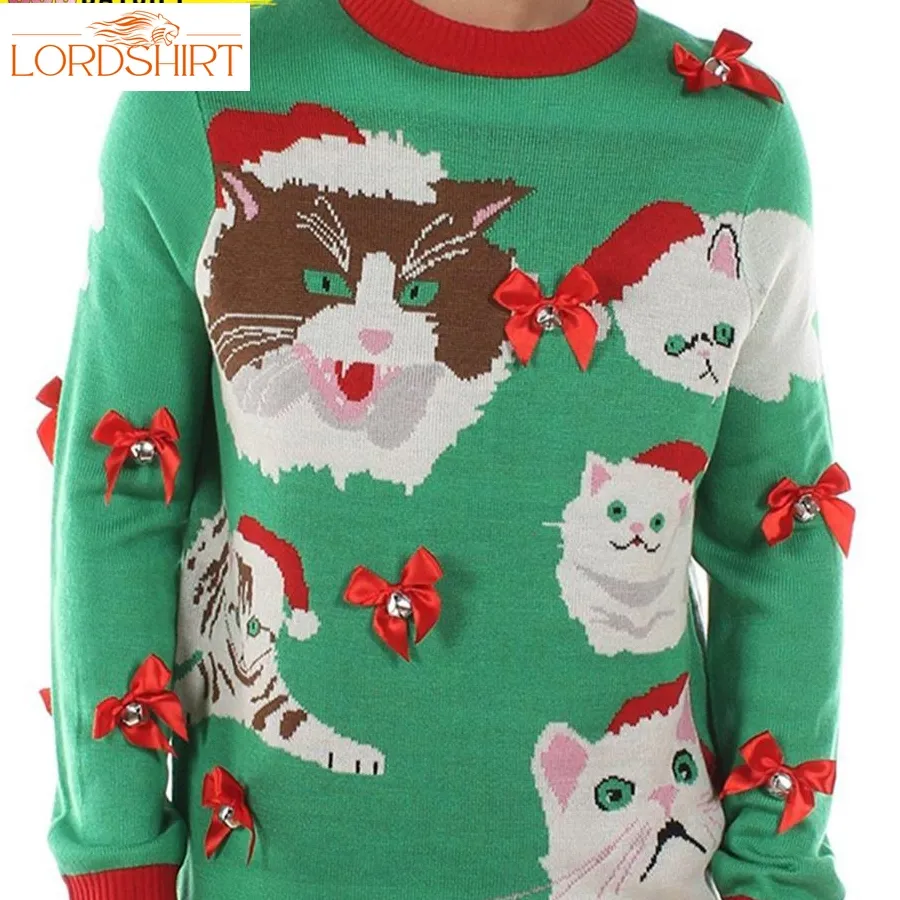 Men's Crazy Crazy Cat Ugly Christmas Sweater