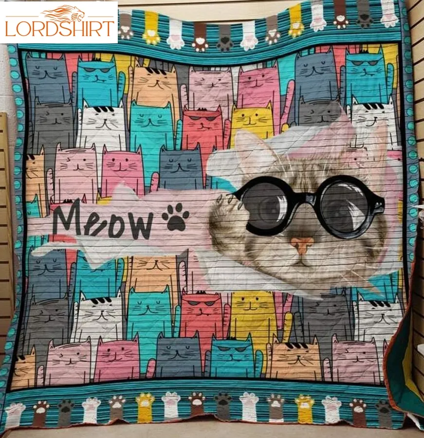 Meow Cat 3D Customized Quilt