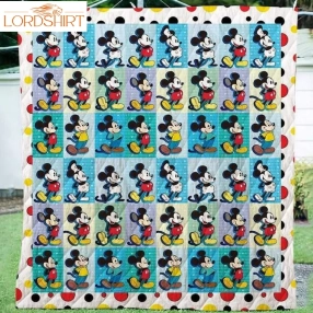 Mickey 3D Customize Quilt Blanket