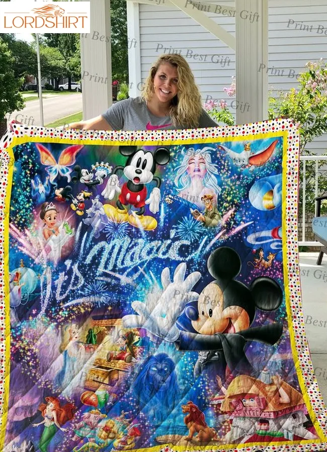 Mickey And Friends Poster Quilt Blanket