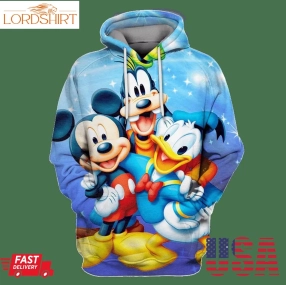 Mickey And Minnie Mouse Full Over Print 0202 Hoodie And Zipper