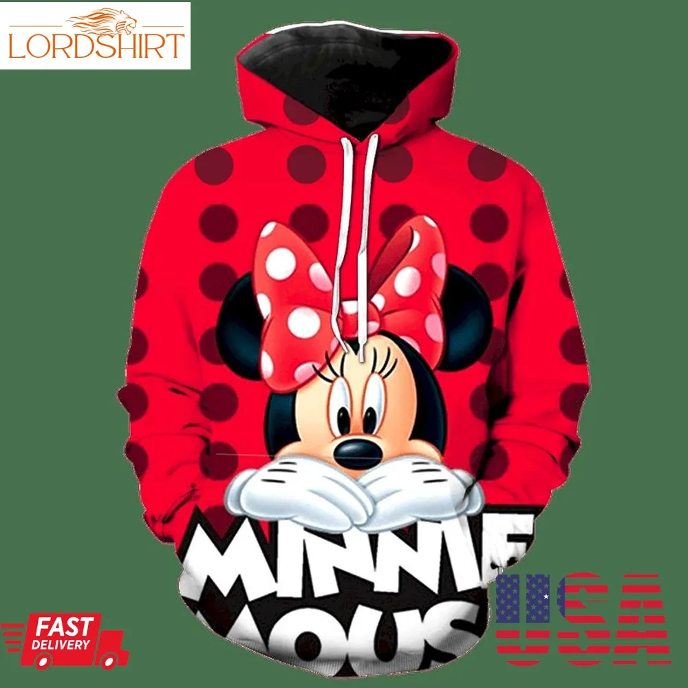 Mickey And Minnie Mouse Full Over Print 1006 Hoodie And Zipper