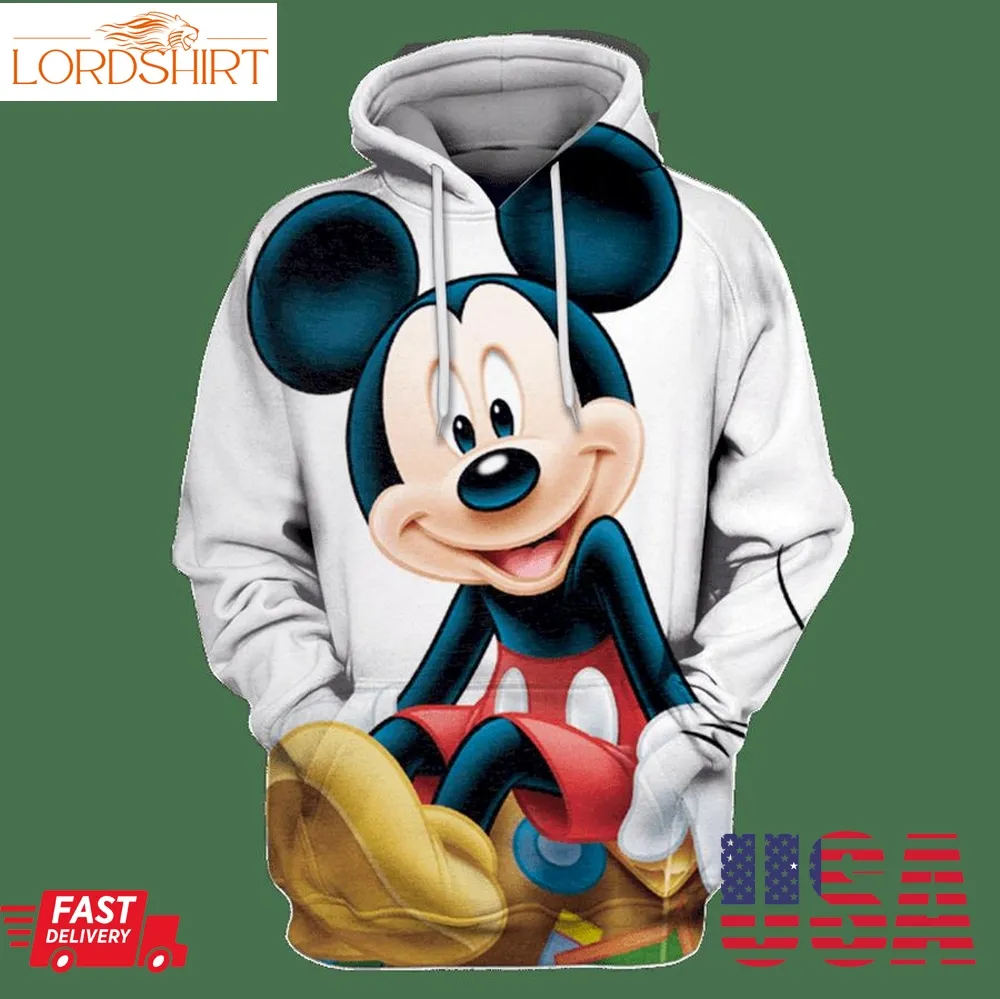 Mickey And Minnie Mouse Full Print 0366 Hoodie And Zipper Men Women