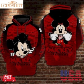 Mickey Breaking Wall Hoodie Sweater Shirt 090236