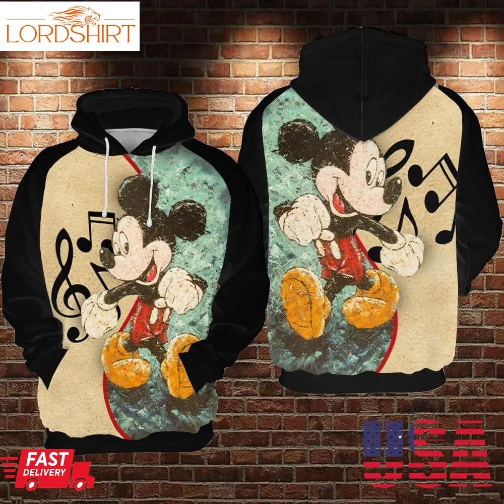 Mickey Dancing 3D Hoodie For Men For Women All Over Printed Hoodie