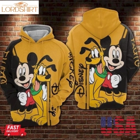 Mickey Disney Balck Hoodie Sweater Shirt 090235