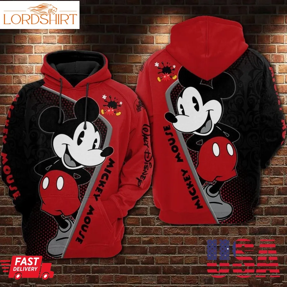 Mickey Mouse 3D Hoodie For Men For Women All Over Printed Hoodie