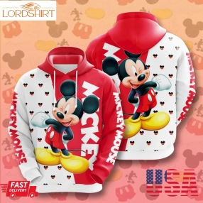 Mickey Mouse 3D Hoodie Ipq4642 All Over Print For Men And Women