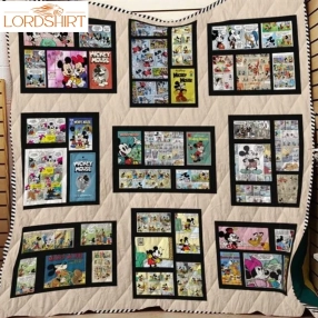 Mickey Mouse Comics 3D Customized Quilt Blanket