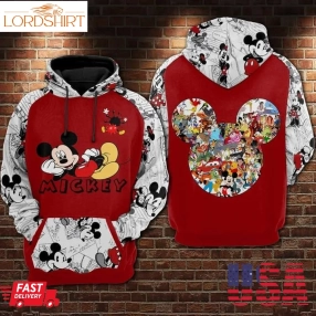 Mickey Mouse Hoodie 3D Sweatshirt Tshirt