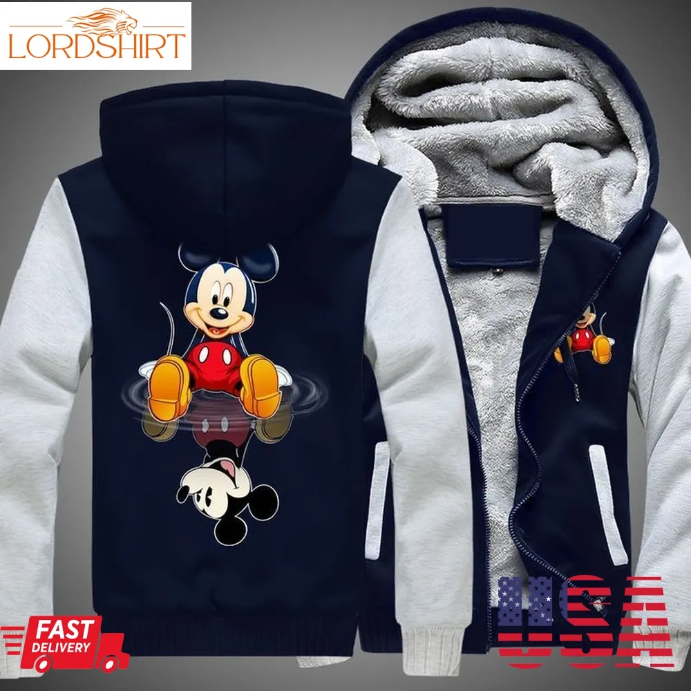 Mickey Mouse In Water 3D Fleece Hoodie