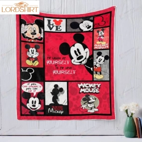 Mickey Mouse Laugh At Yourself Quilt Blanket Great Customized Gifts For Birthday Christmas Thanksgiving Perfect Gifts For Mickey Mouse Lover