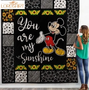 Mickey Mouse My Sunshine Customize Quilt Blanket