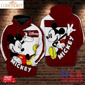 Mickey Mouse White Hoodie Sweater Shirt 090232