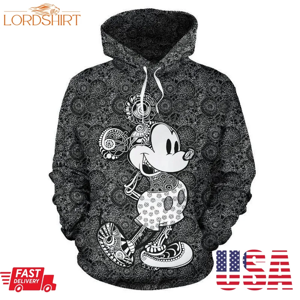 Mickey Walt Disney Castle Hoodie Sweater Shirt