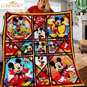 Mickey World Quilt Blanket