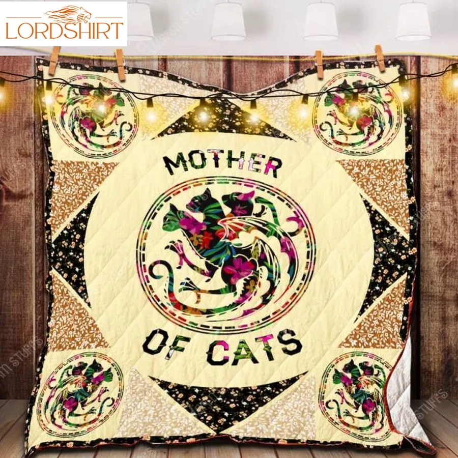 Mother Of Cats 3D Customized Quilt Blanket