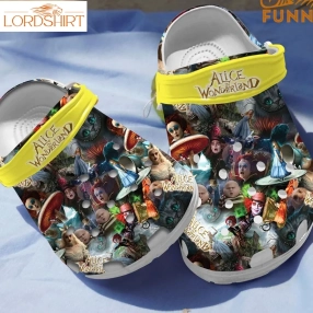 Movie Alice In Wonderland Pattern Crocs 1