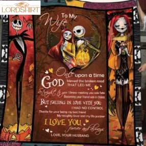 My Naughty Lover And My Life Partner Nightmare Before Christmas 3D Quilt Blanket